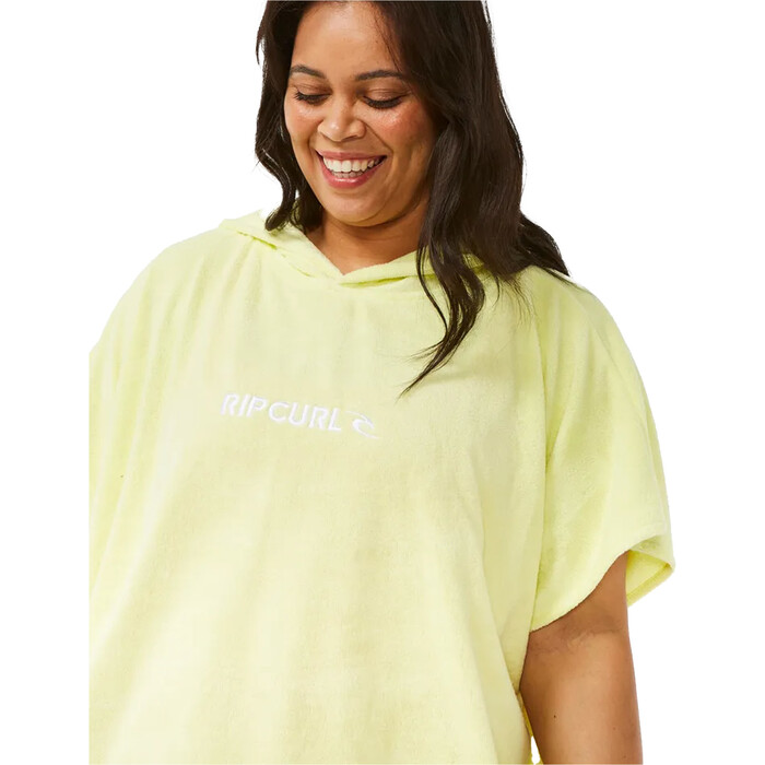 2024 Rip Curl Femmes Serviette  Capuche Classic Surf Poncho 00ZWTO 00ZWTO - Bright Yellow